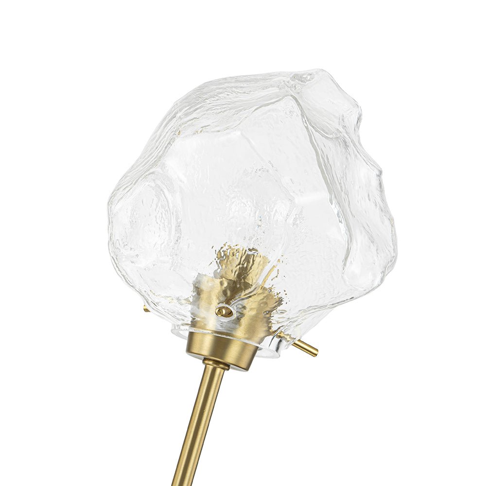 Vatnun Organic Branch Frozen Ice Style Glass Chandelier - Lamp Copper