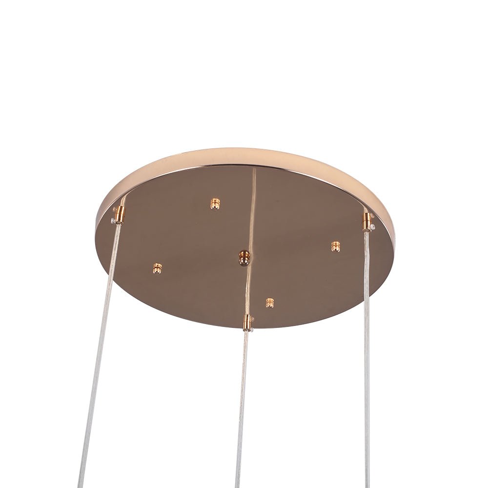 Ildvuvya Cluster Firework Dandelion Brass Metal Pendant Chandelier - Lamp Copper