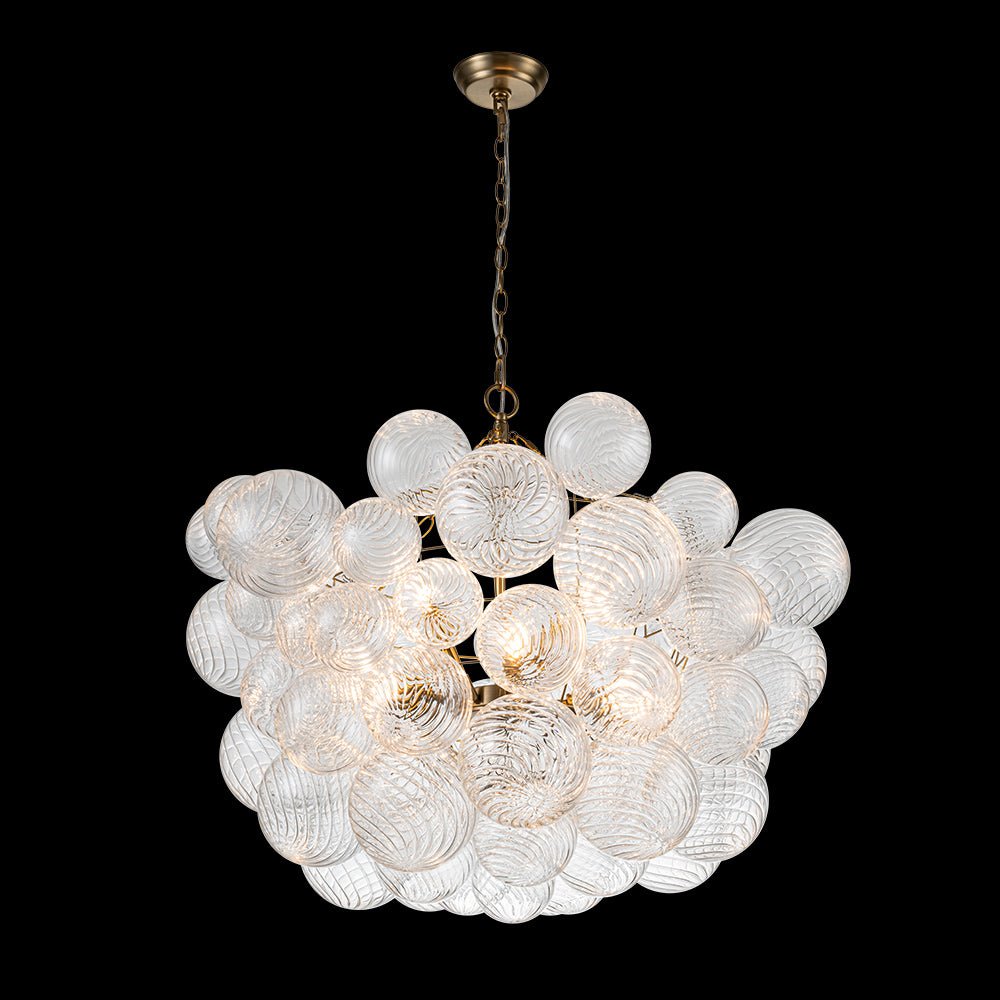 Stellia Bubble Art Brass Chandelier - Lamp Copper