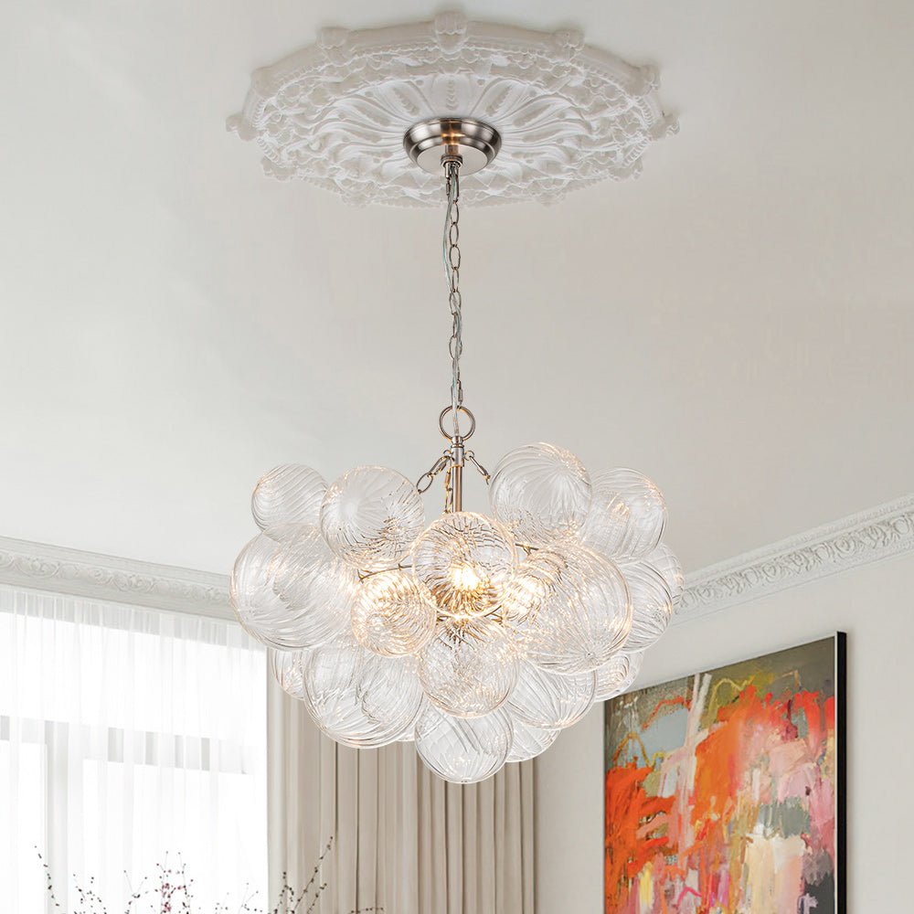 Stellia Bubble Art Brass Chandelier - Lamp Copper