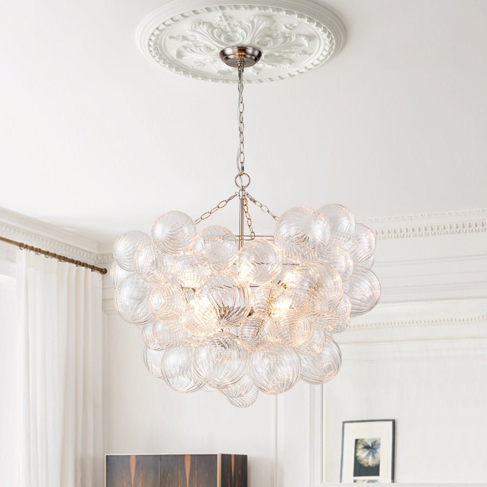 Stellia Bubble Art Brass Chandelier - Lamp Copper