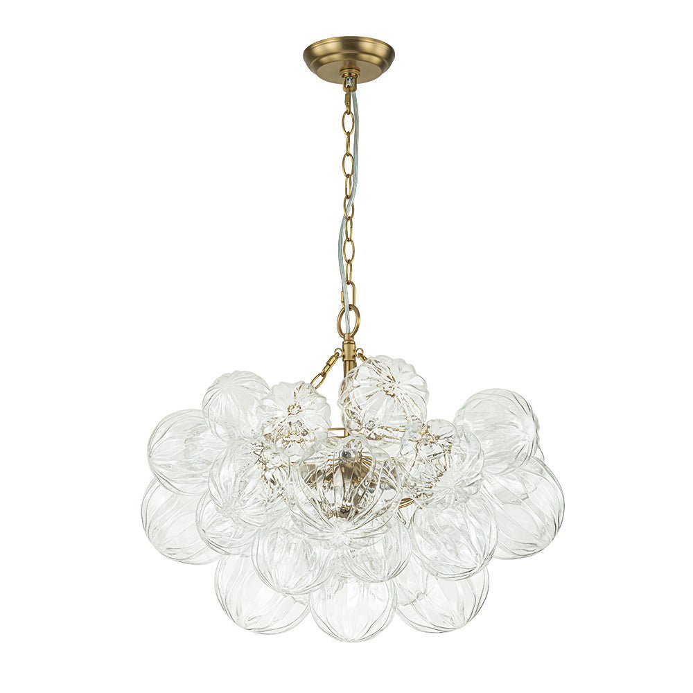Elorin Texture Globe Bubble Glass Chandelier - Lamp Copper