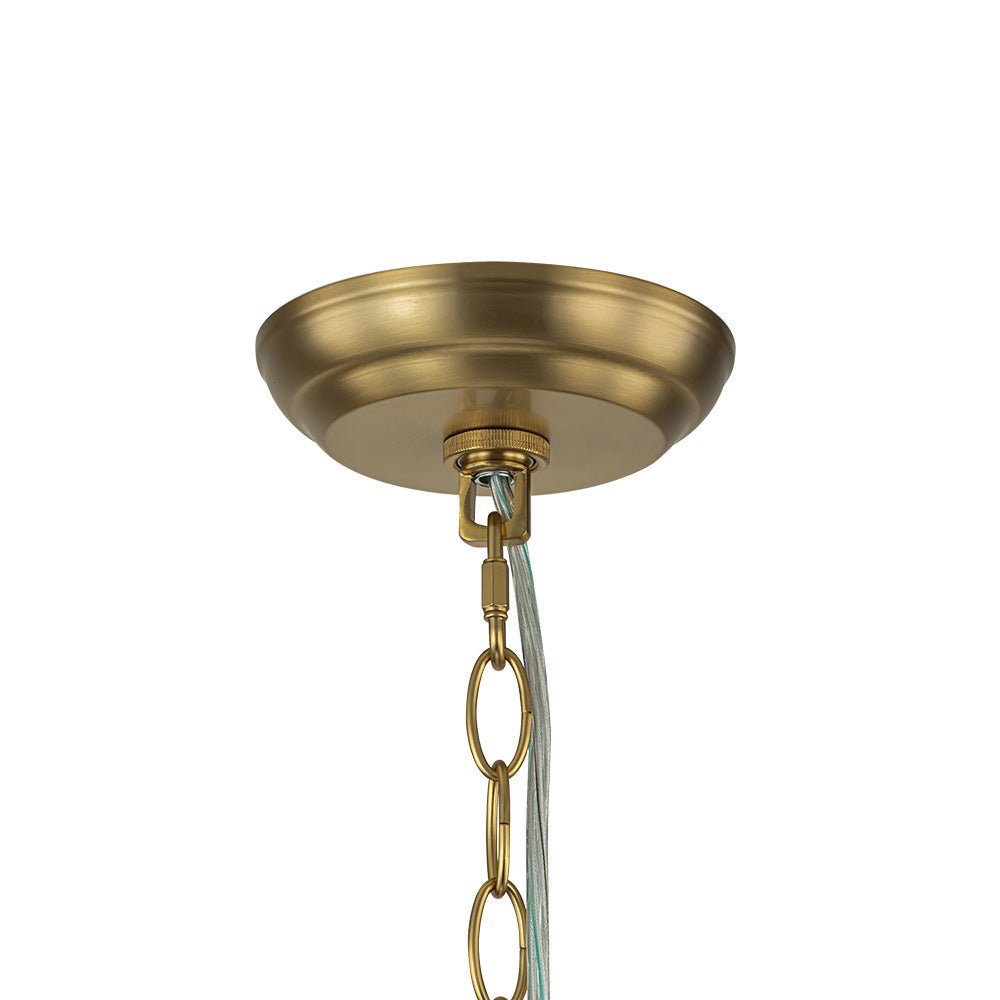 Elorin Texture Globe Bubble Glass Chandelier - Lamp Copper