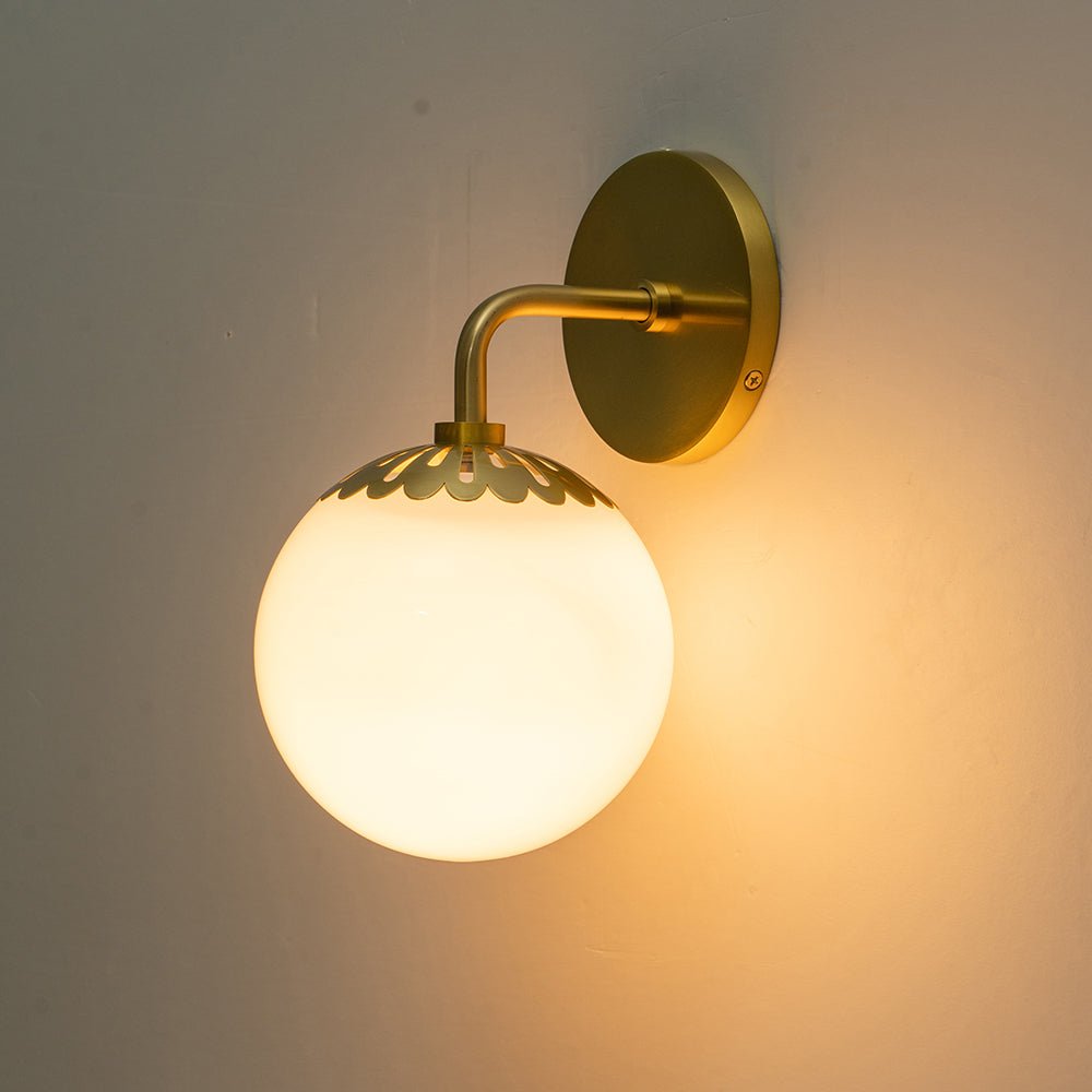 Himinuli Daisy Opal Glass Wall Lamp - Lamp Copper