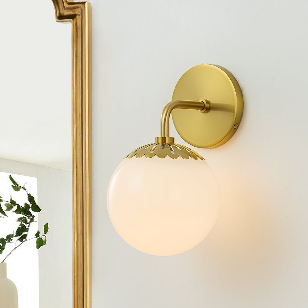 Himinuli Daisy Opal Glass Wall Lamp - Lamp Copper