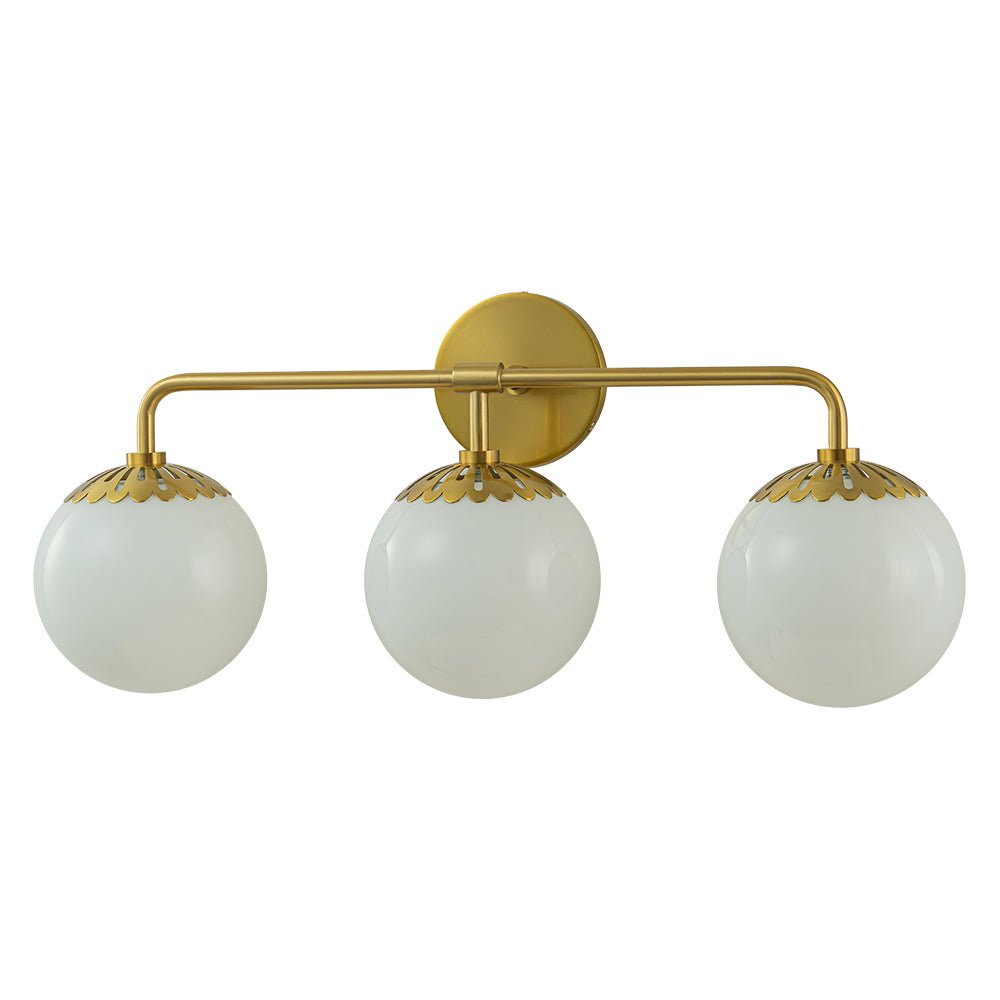 Yrvun Modern Opal Glass Vanity Light - Lamp Copper