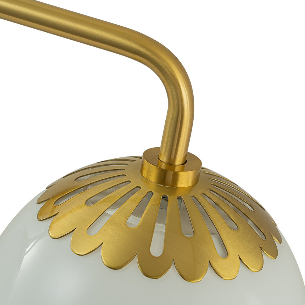 Yrvun Modern Opal Glass Vanity Light - Lamp Copper