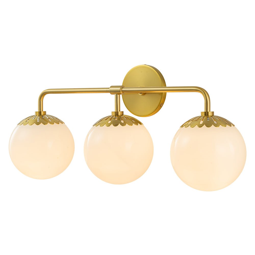 Yrvun Modern Opal Glass Vanity Light - Lamp Copper