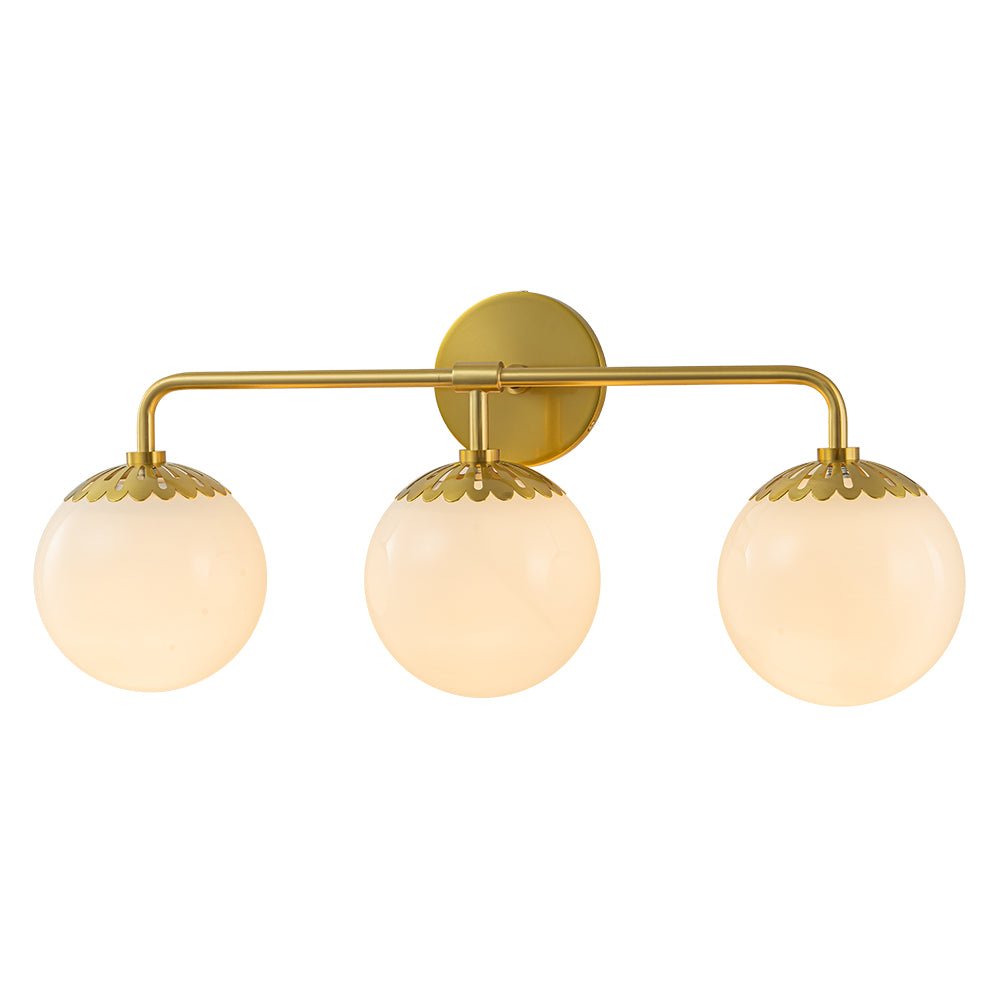 Yrvun Modern Opal Glass Vanity Light - Lamp Copper