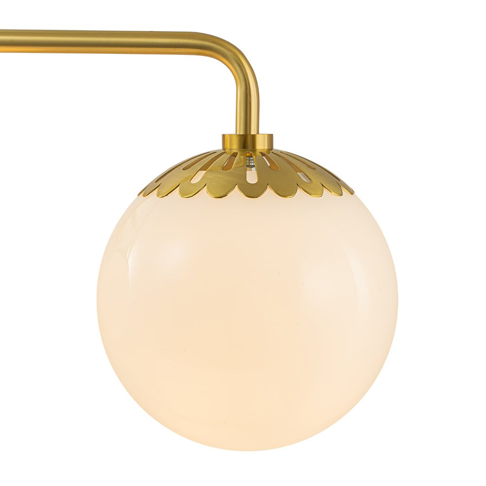 Yrvun Modern Opal Glass Vanity Light - Lamp Copper
