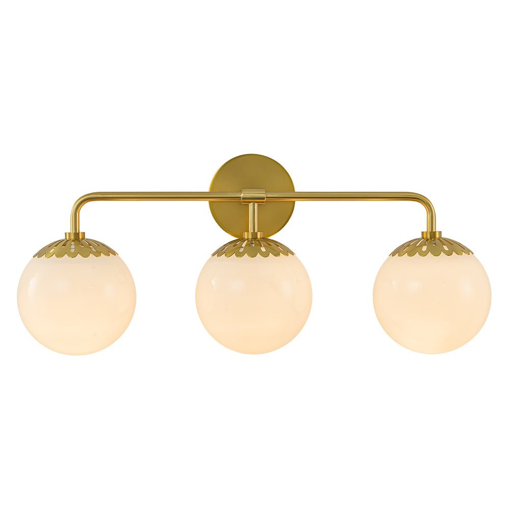 Yrvun Modern Opal Glass Vanity Light - Lamp Copper