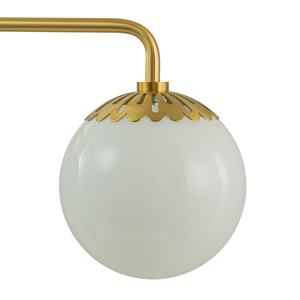 Yrvun Modern Opal Glass Vanity Light - Lamp Copper