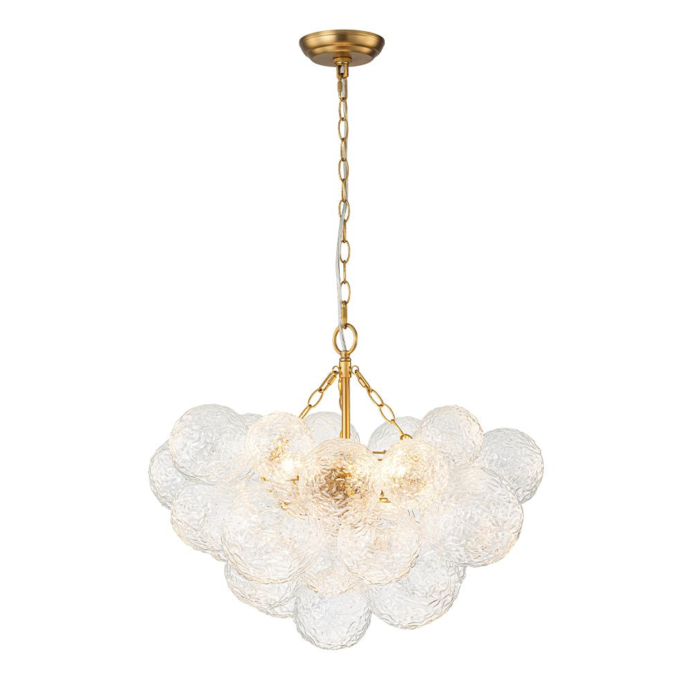 Mjuka Luxe Glass Chandelier - Lamp Copper