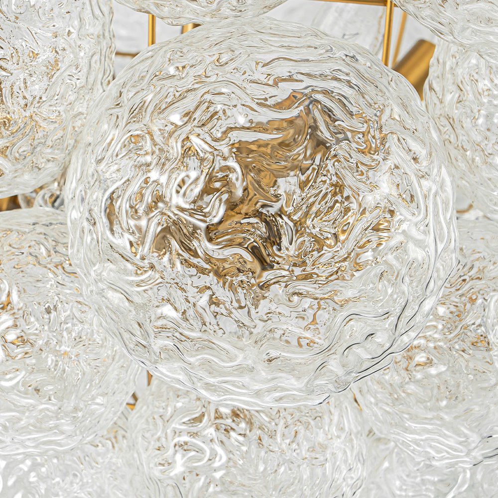 Mjuka Luxe Glass Chandelier - Lamp Copper