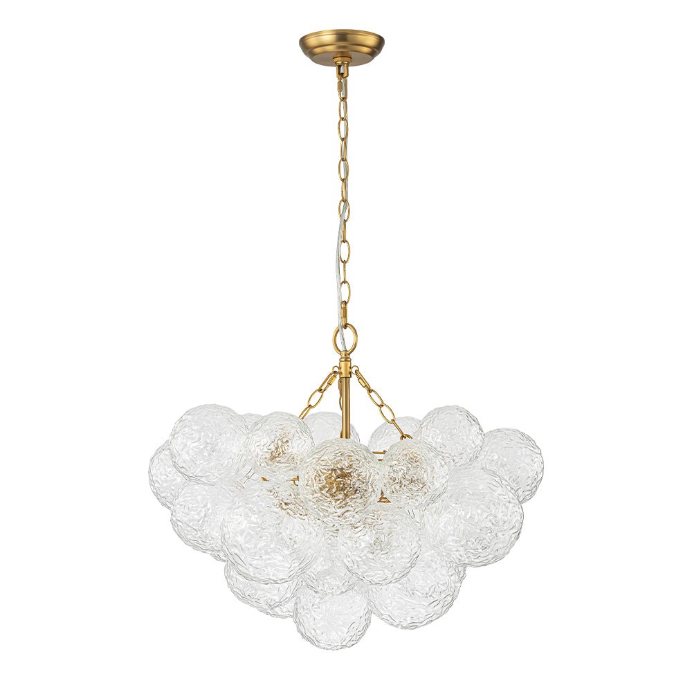 Mjuka Luxe Glass Chandelier - Lamp Copper