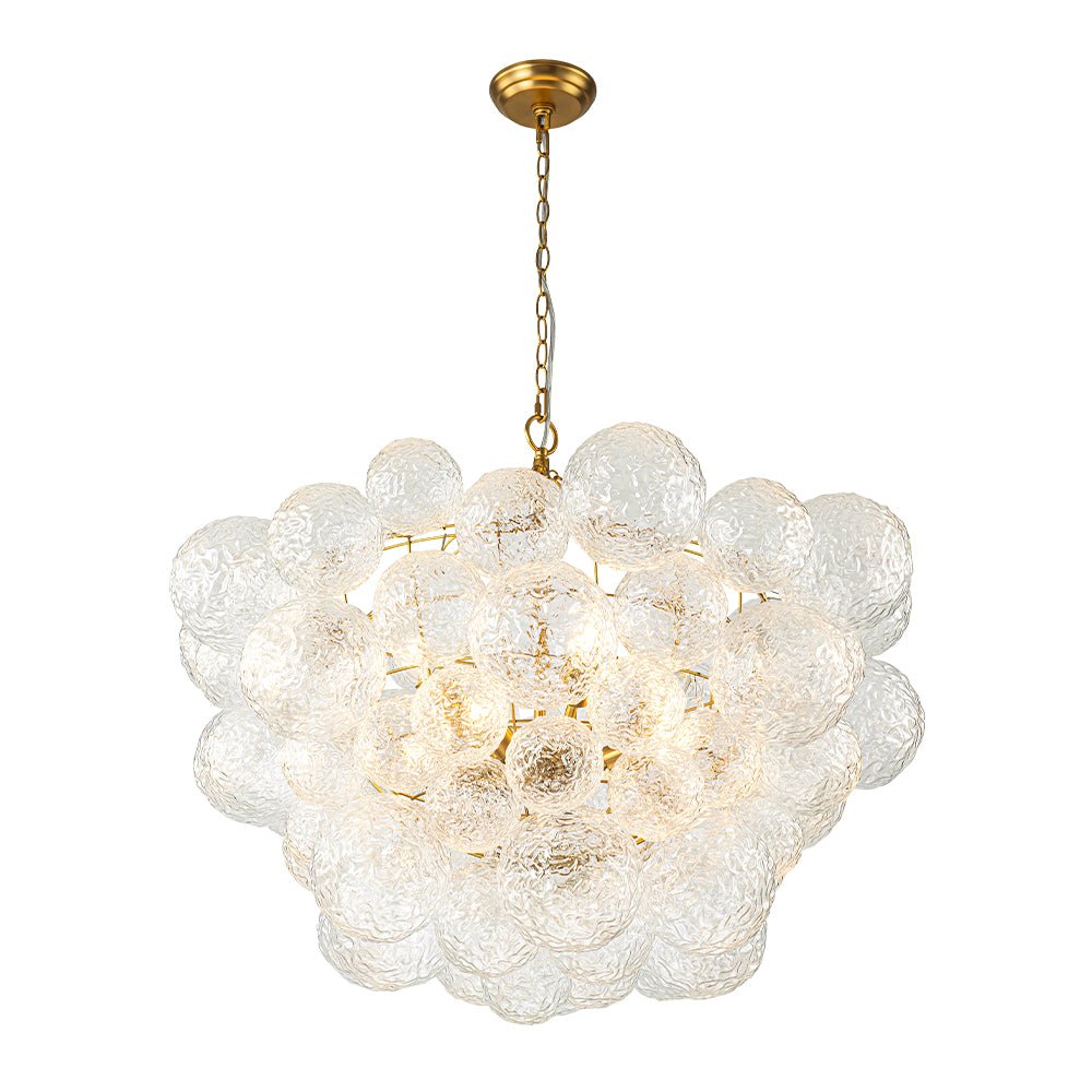 Mjuka Luxe Glass Chandelier - Lamp Copper