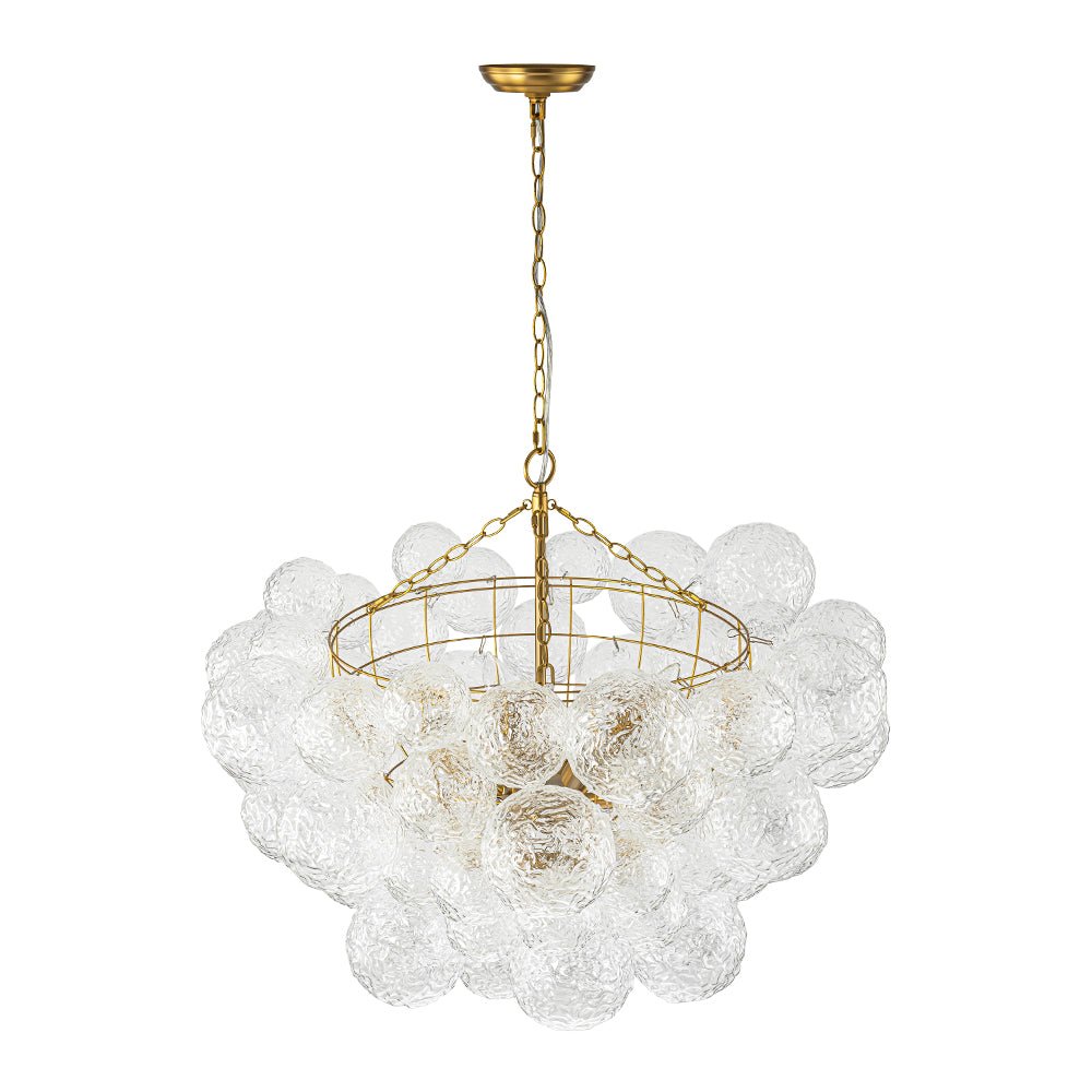 Mjuka Luxe Glass Chandelier - Lamp Copper