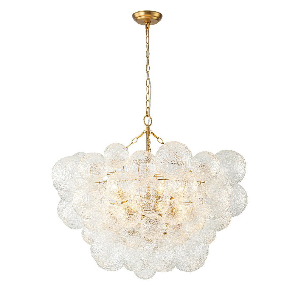 Mjuka Luxe Glass Chandelier - Lamp Copper