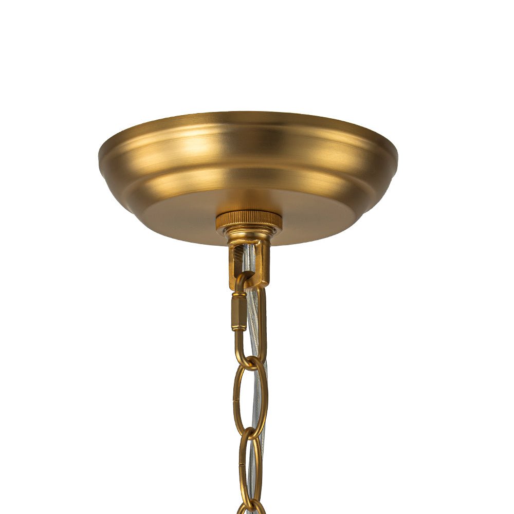 Mjuka Luxe Glass Chandelier - Lamp Copper