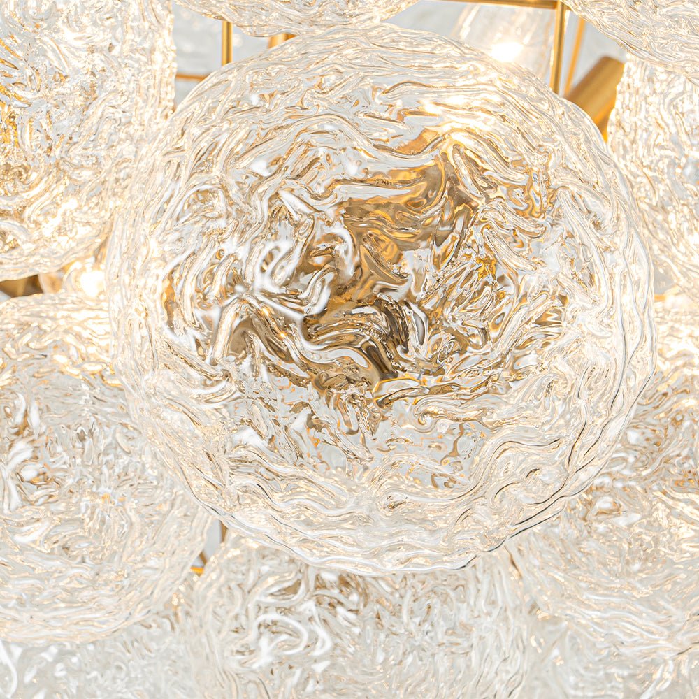 Mjuka Luxe Glass Chandelier - Lamp Copper