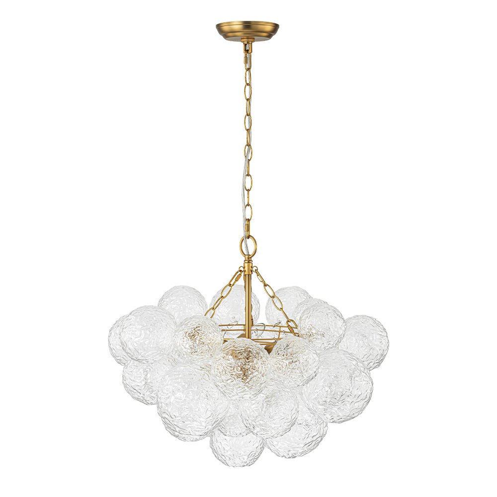 Mjuka Luxe Glass Chandelier - Lamp Copper