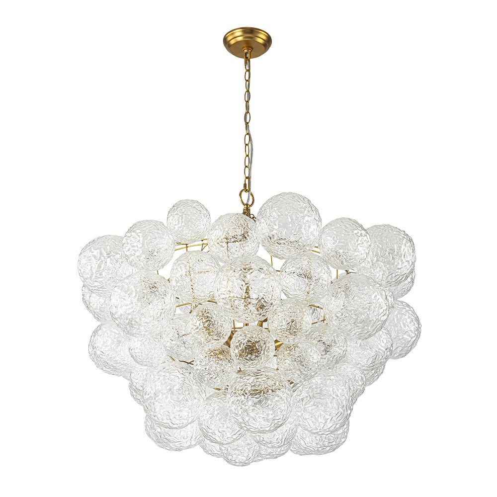 Mjuka Luxe Glass Chandelier - Lamp Copper