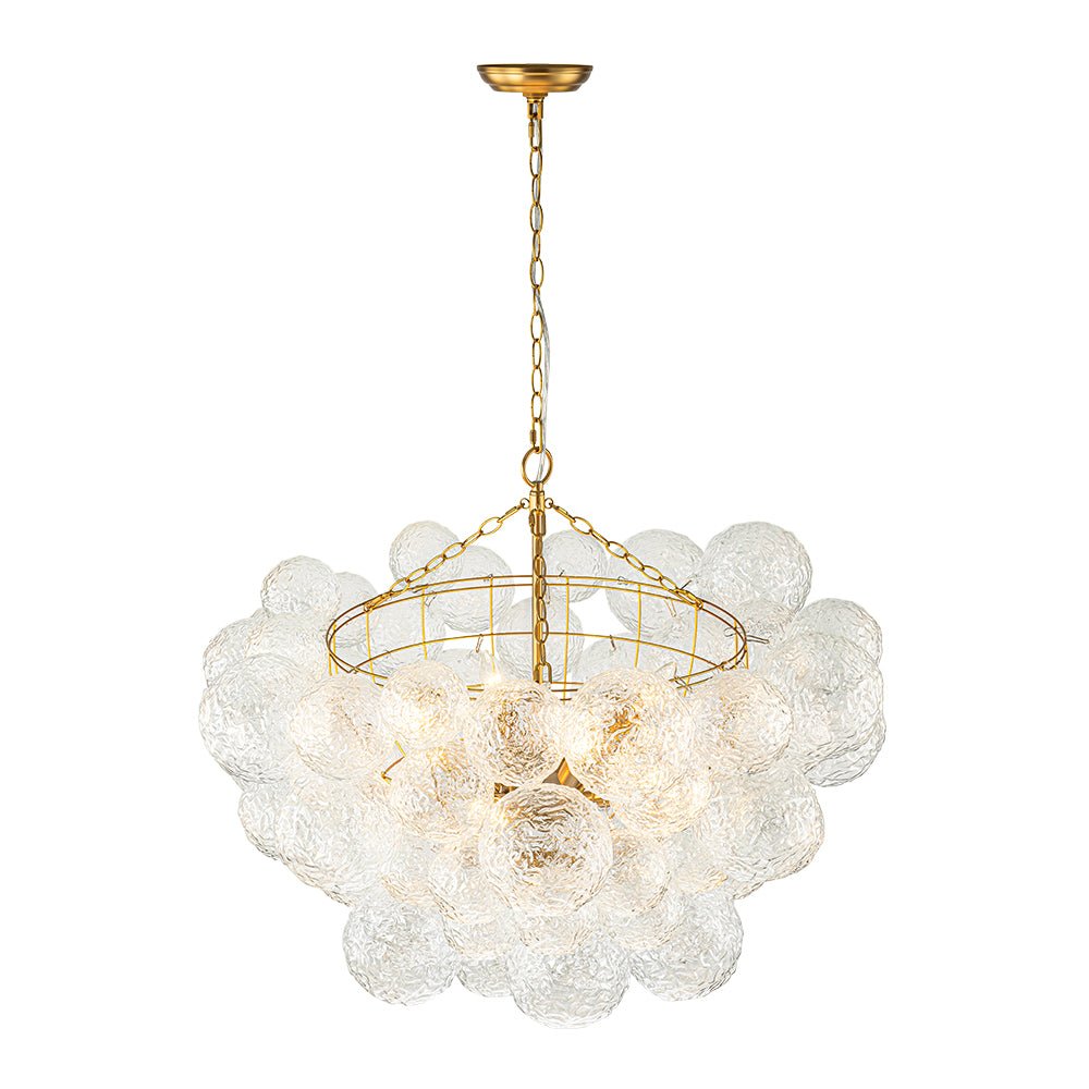 Mjuka Luxe Glass Chandelier - Lamp Copper