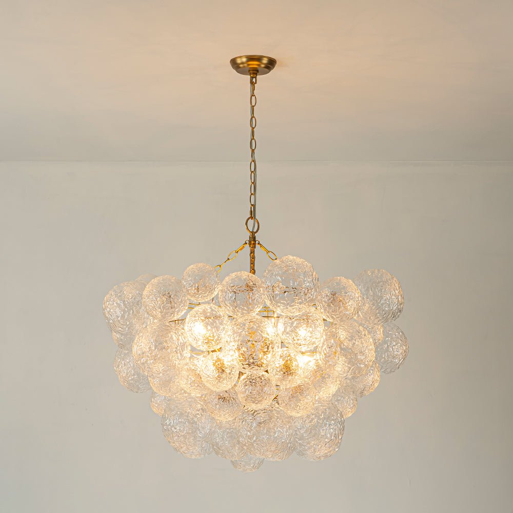 Mjuka Luxe Glass Chandelier - Lamp Copper
