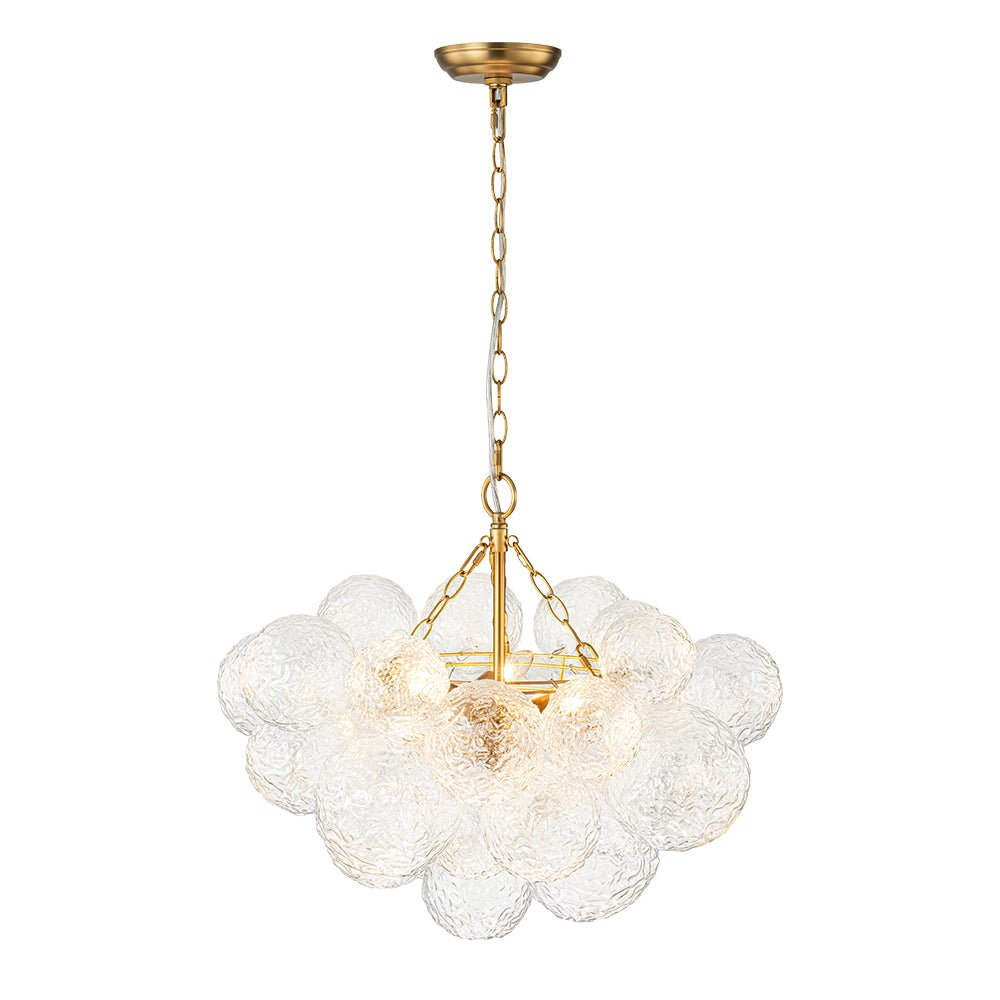 Mjuka Luxe Glass Chandelier - Lamp Copper
