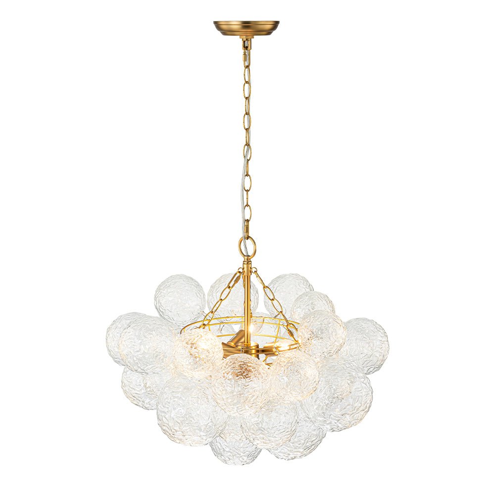 Mjuka Luxe Glass Chandelier - Lamp Copper