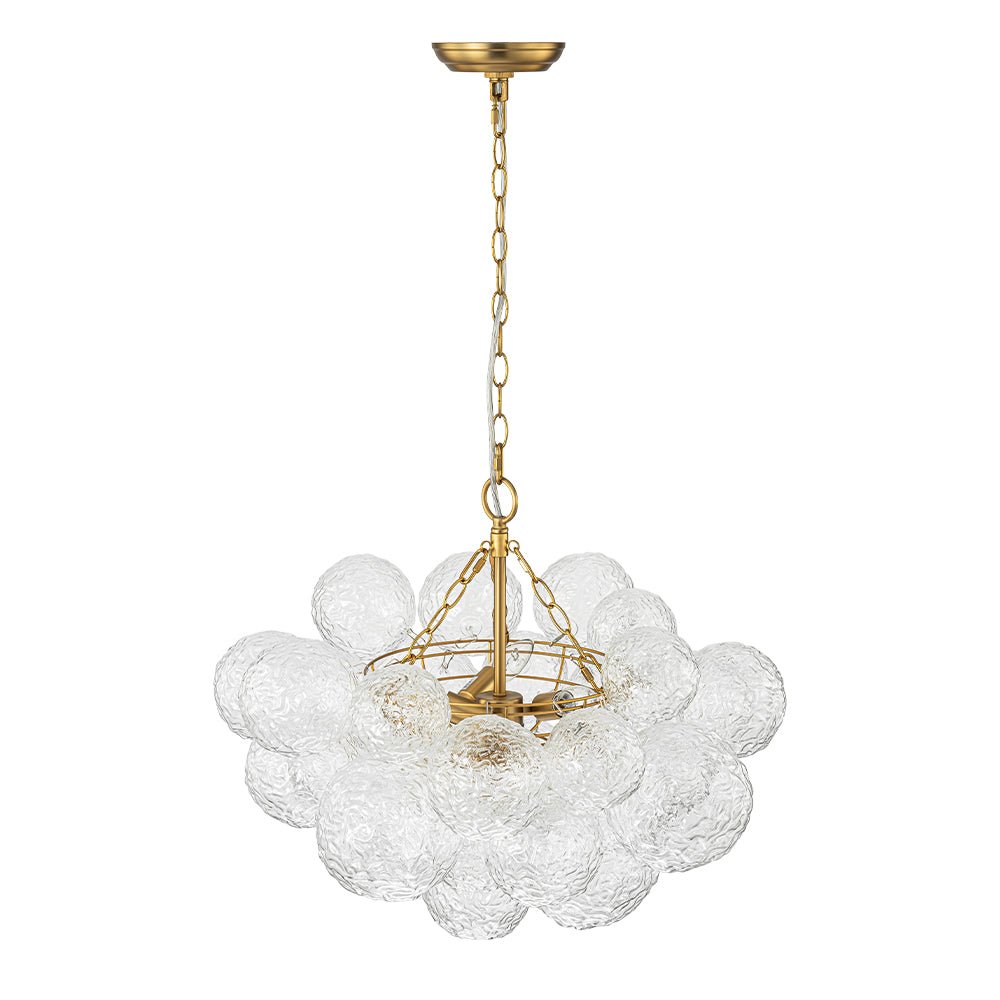 Mjuka Luxe Glass Chandelier - Lamp Copper