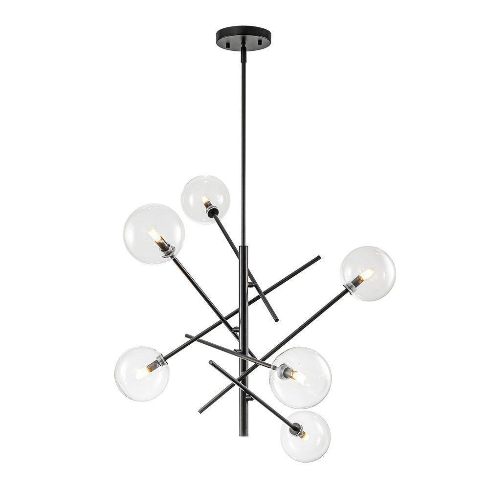 Glitre Celestial Sputnik Glass Chandelier - Lamp Copper