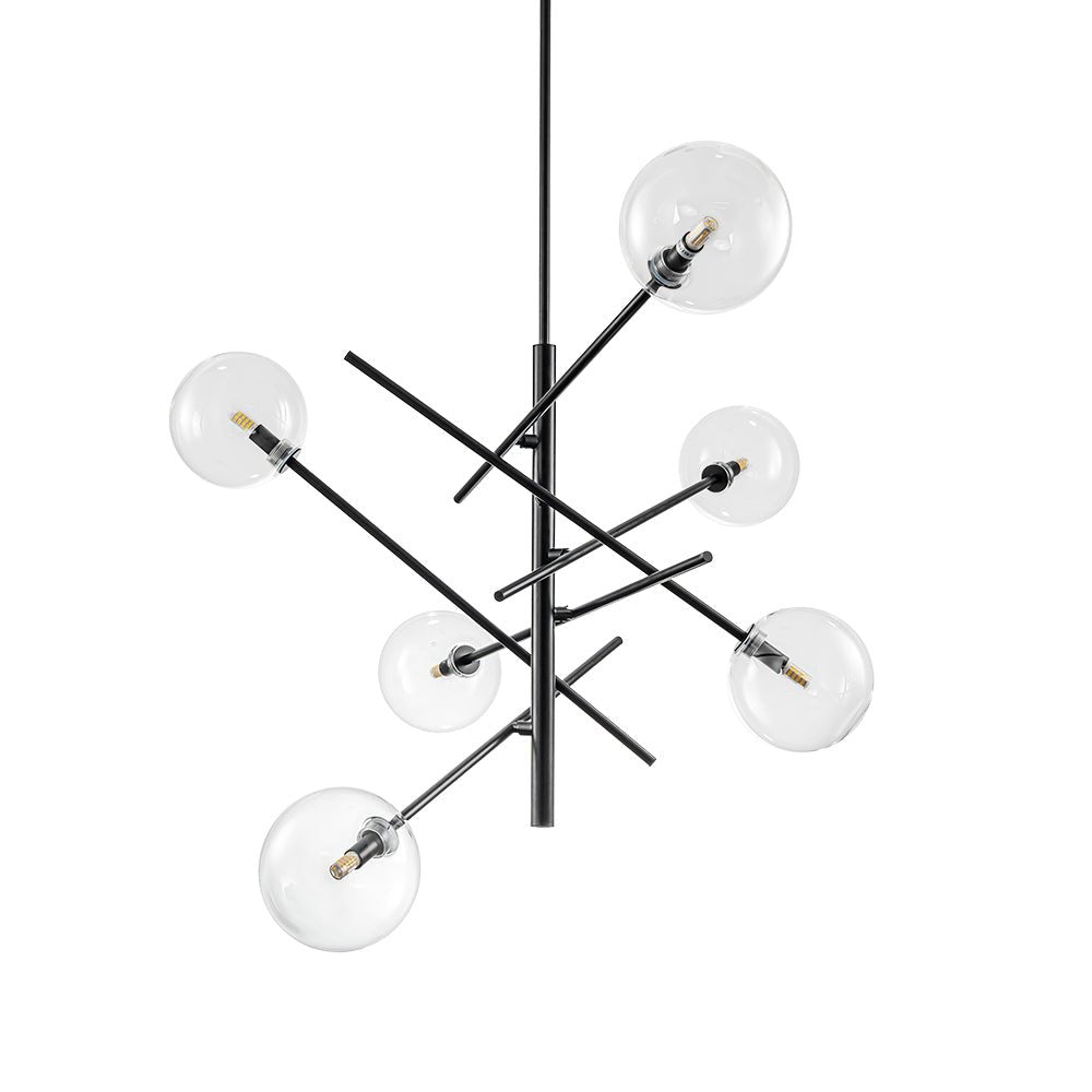 Glitre Celestial Sputnik Glass Chandelier - Lamp Copper