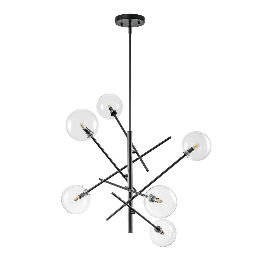 Glitre Celestial Sputnik Glass Chandelier - Lamp Copper