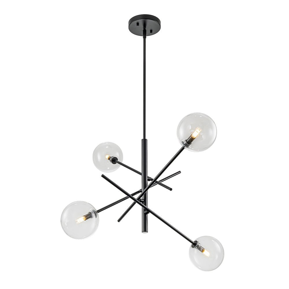 Glitre Celestial Sputnik Glass Chandelier - Lamp Copper