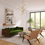 Glitre Celestial Sputnik Glass Chandelier - Lamp Copper