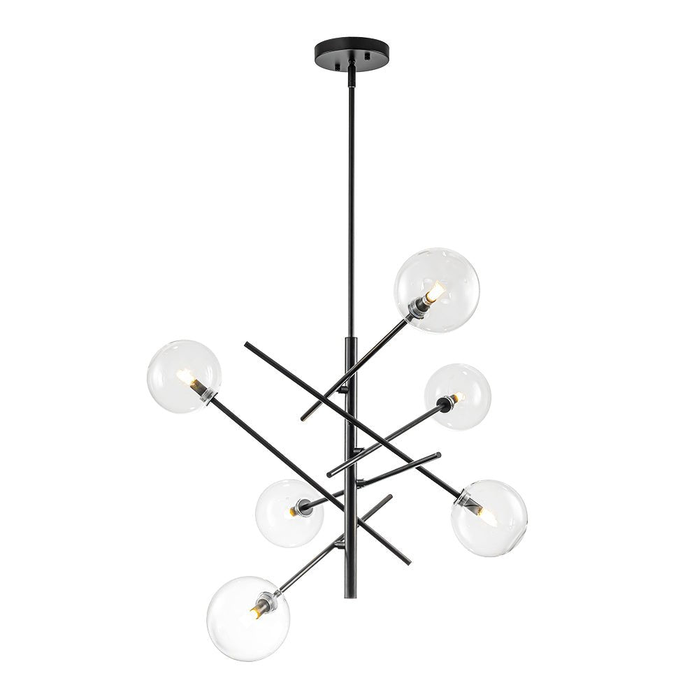 Glitre Celestial Sputnik Glass Chandelier - Lamp Copper