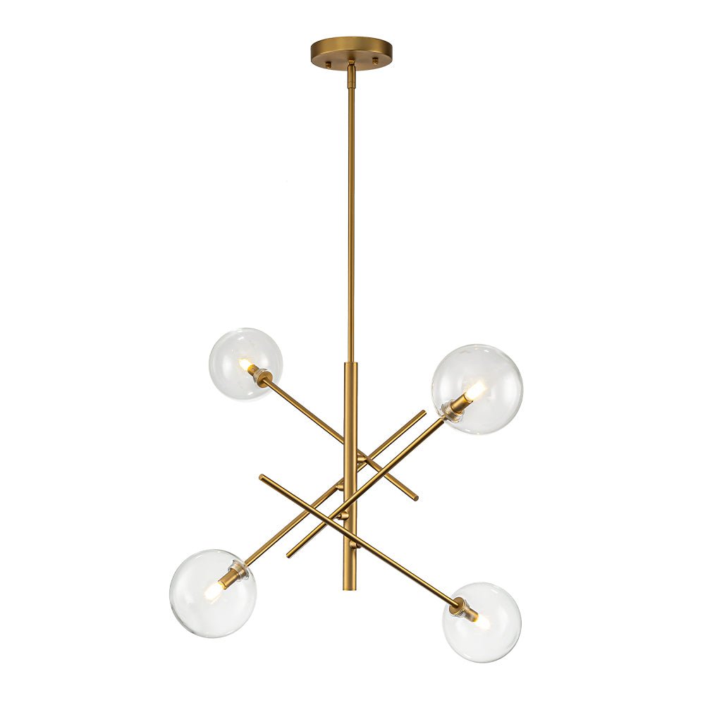 Glitre Celestial Sputnik Glass Chandelier - Lamp Copper