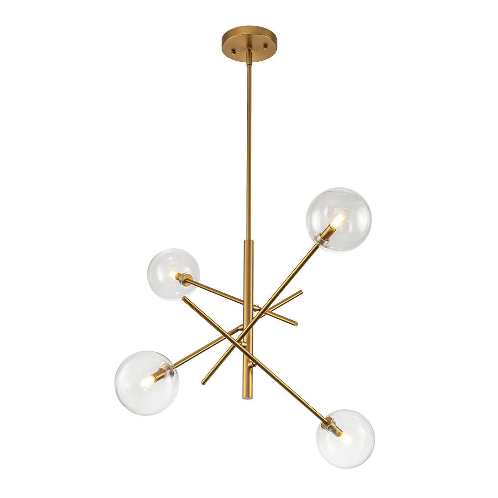 Glitre Celestial Sputnik Glass Chandelier - Lamp Copper