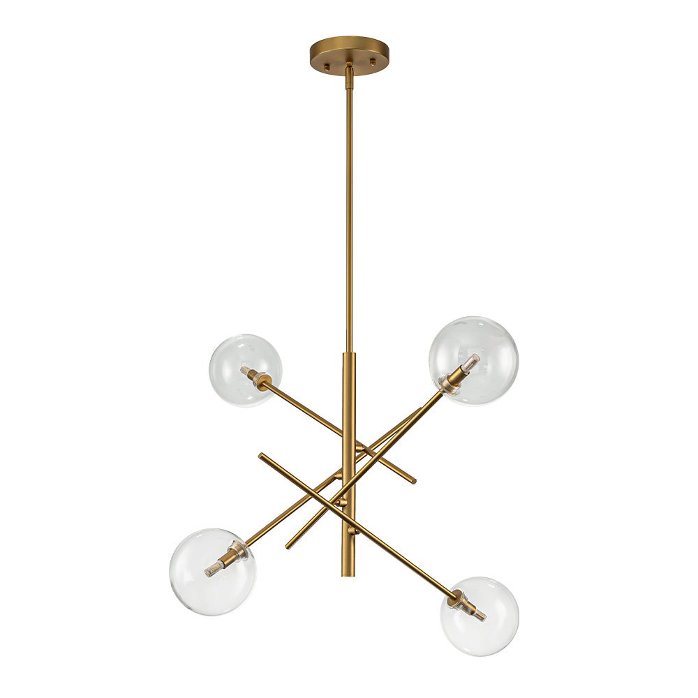 Glitre Celestial Sputnik Glass Chandelier - Lamp Copper