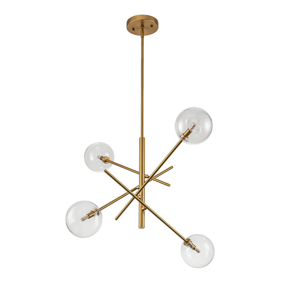 Glitre Celestial Sputnik Glass Chandelier - Lamp Copper