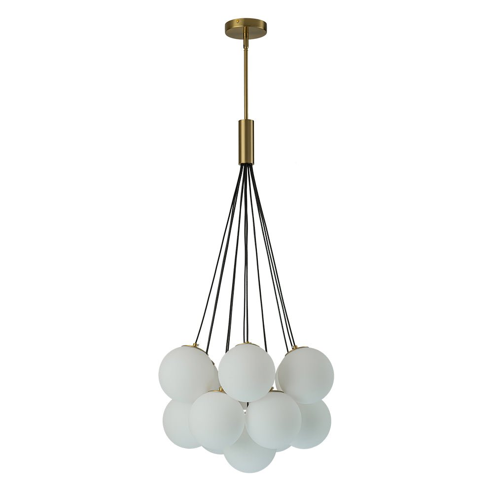 Mjuka Cloud Style Opal Glass Chandelier Pendant Light - Lamp Copper