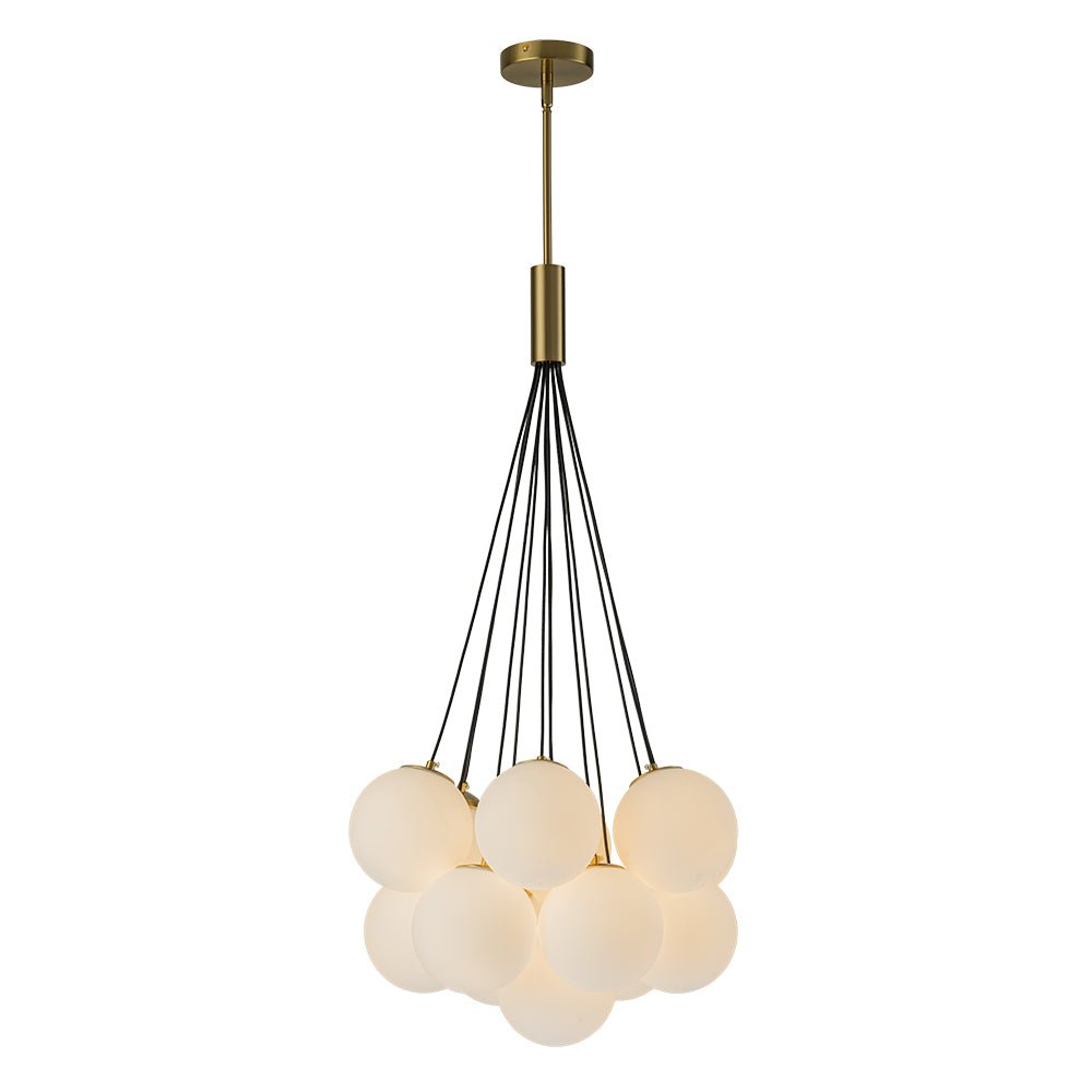 Mjuka Cloud Style Opal Glass Chandelier Pendant Light - Lamp Copper
