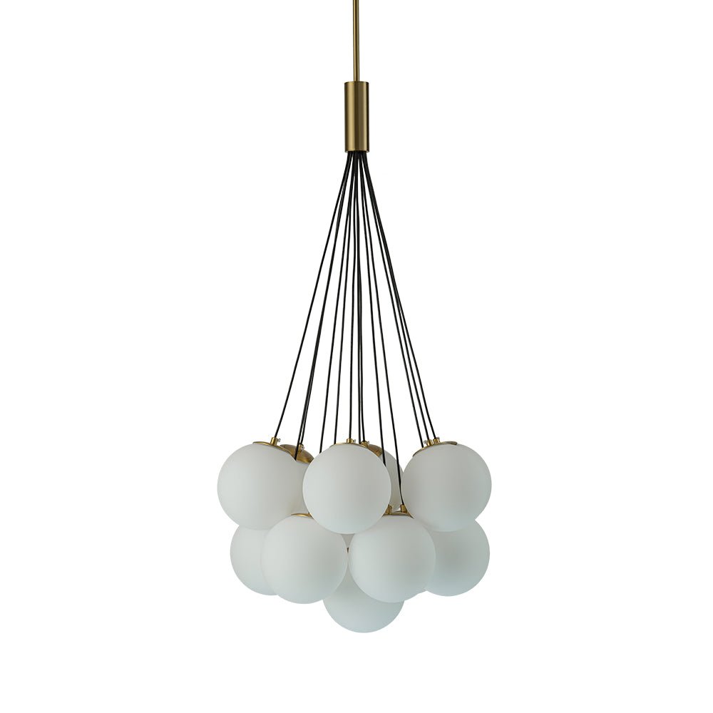 Mjuka Cloud Style Opal Glass Chandelier Pendant Light - Lamp Copper
