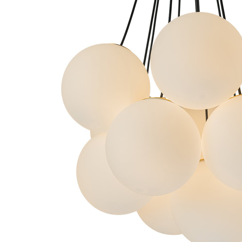 Mjuka Cloud Style Opal Glass Chandelier Pendant Light - Lamp Copper