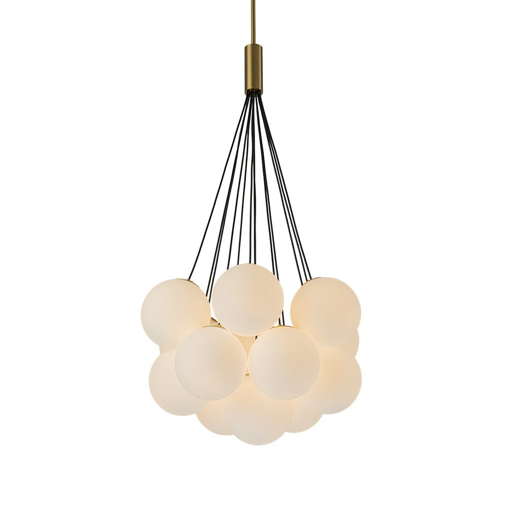 Mjuka Cloud Style Opal Glass Chandelier Pendant Light - Lamp Copper