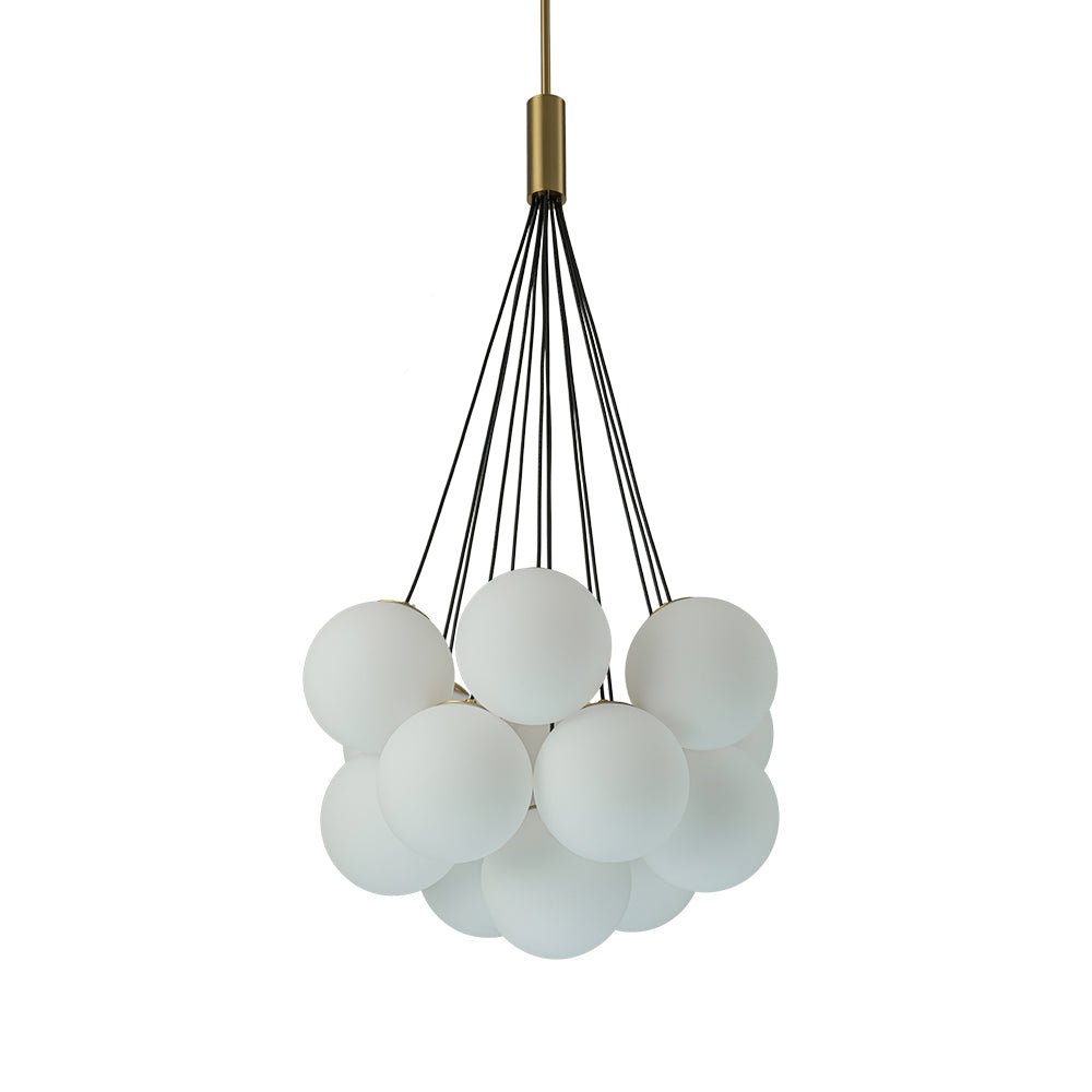 Mjuka Cloud Style Opal Glass Chandelier Pendant Light - Lamp Copper