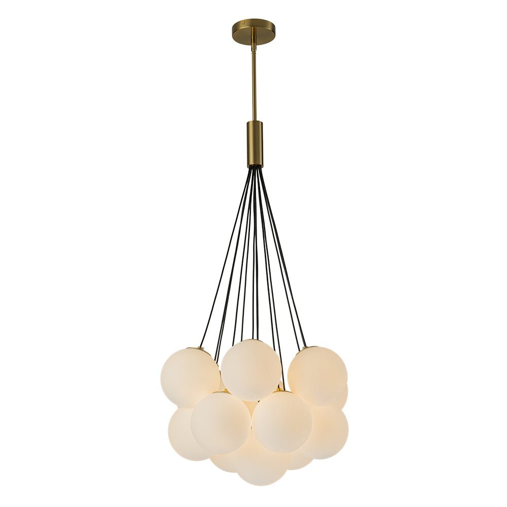 Mjuka Cloud Style Opal Glass Chandelier Pendant Light - Lamp Copper