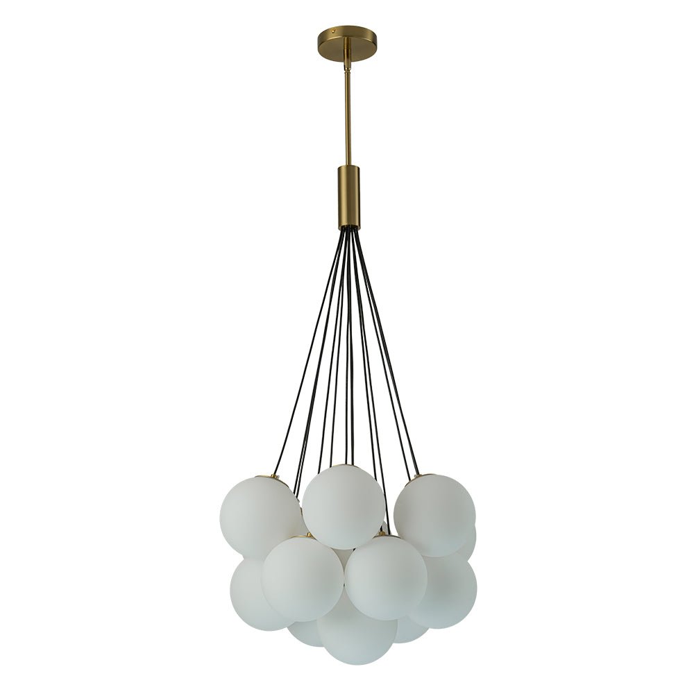Mjuka Cloud Style Opal Glass Chandelier Pendant Light - Lamp Copper