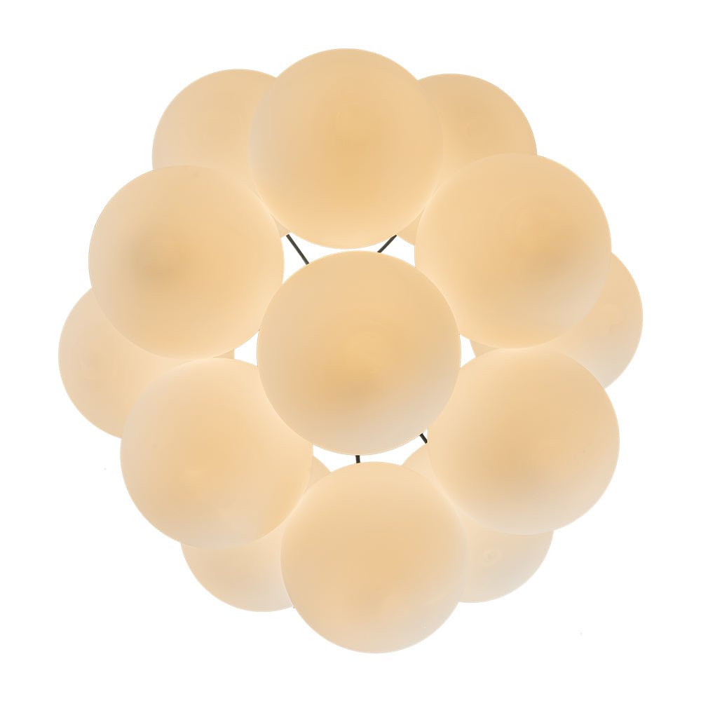 Mjuka Cloud Style Opal Glass Chandelier Pendant Light - Lamp Copper